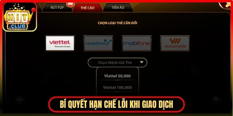 Rút Tiền Hitclub - Tối Ưu Tốc Độ Giao Dịch An Toàn Nhất 4 Hitclub Bí quyết hạn chế lỗi khi thực hiện giao dịch